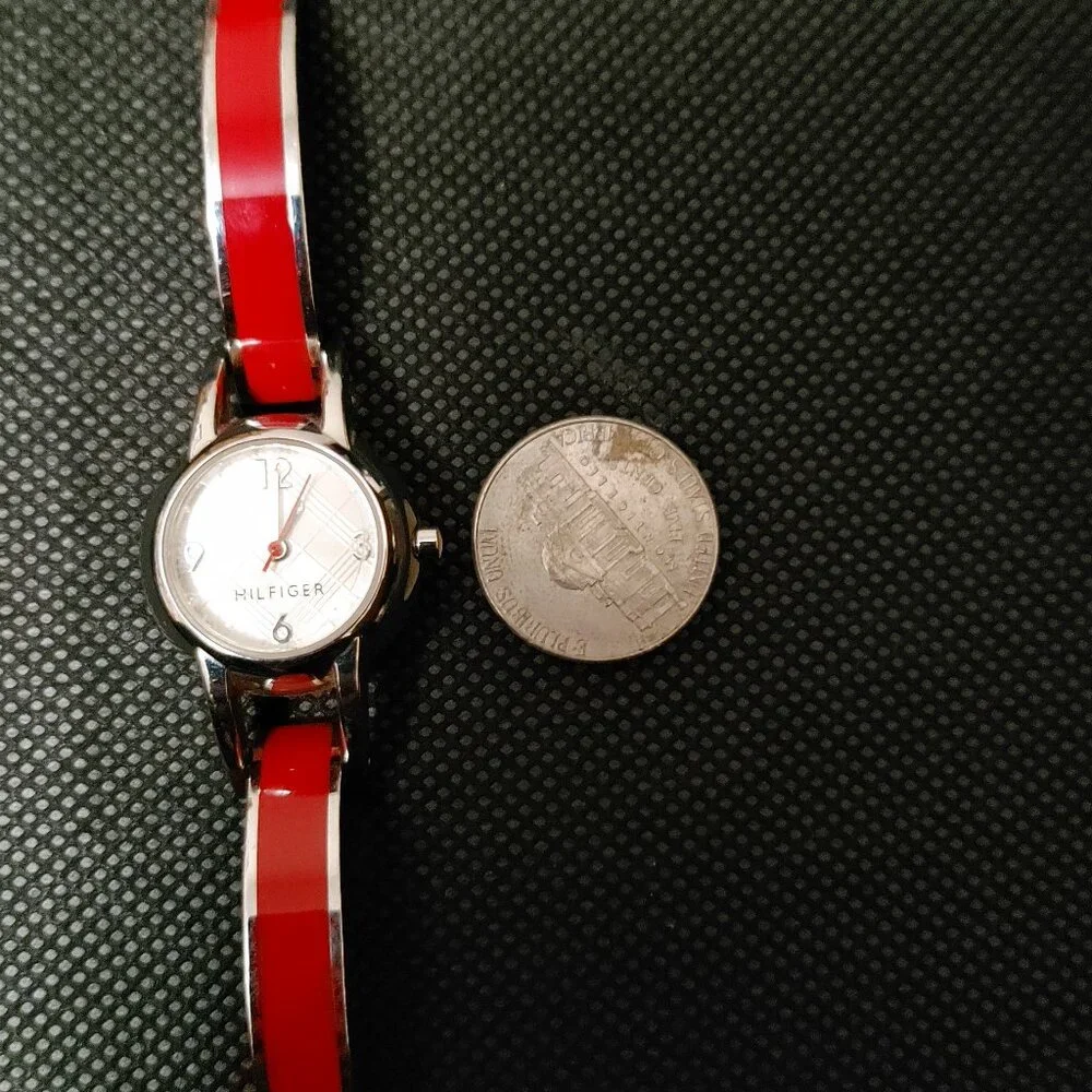 HTF Tommy Hilfiger red bracelet watch